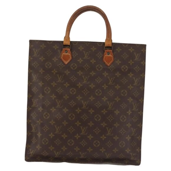LOUIS VUITTON Monogram Sac Plat Hand Bag Vintage M51140 LV Auth bs29434 - Picture 3 of 16